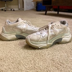 White platform shoes